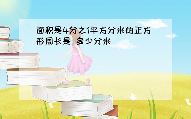 面积是4分之1平方分米的正方形周长是 多少分米