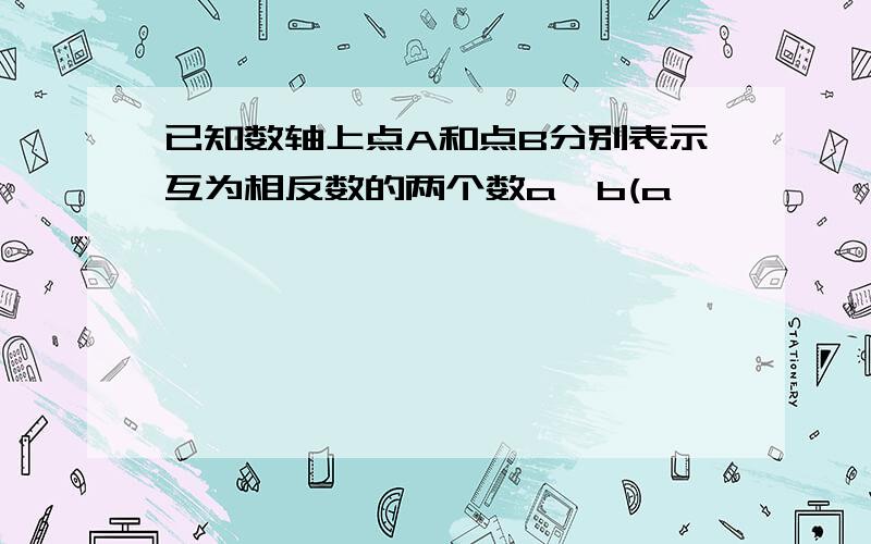 已知数轴上点A和点B分别表示互为相反数的两个数a,b(a