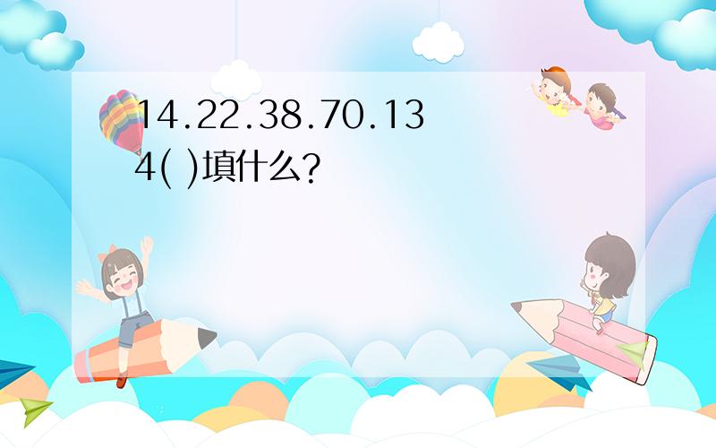 14.22.38.70.134( )填什么?