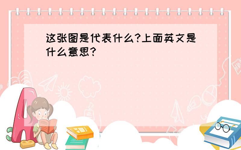 这张图是代表什么?上面英文是什么意思?