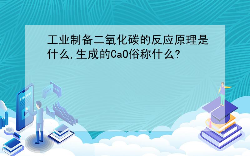 工业制备二氧化碳的反应原理是什么,生成的CaO俗称什么?