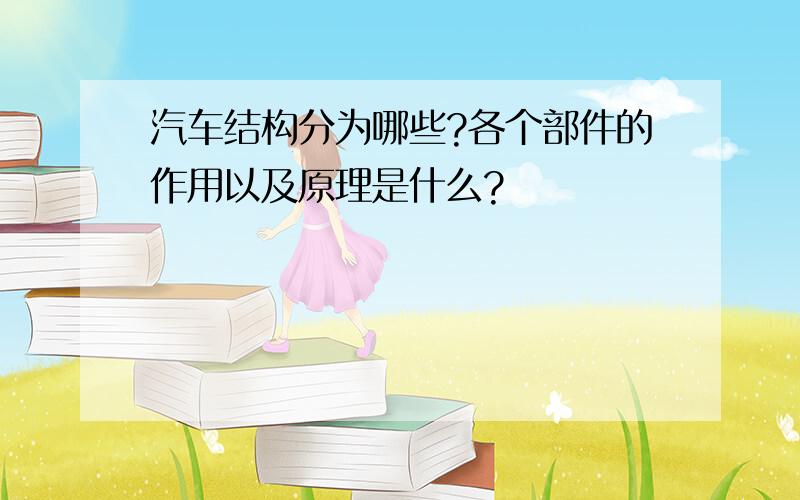 汽车结构分为哪些?各个部件的作用以及原理是什么?