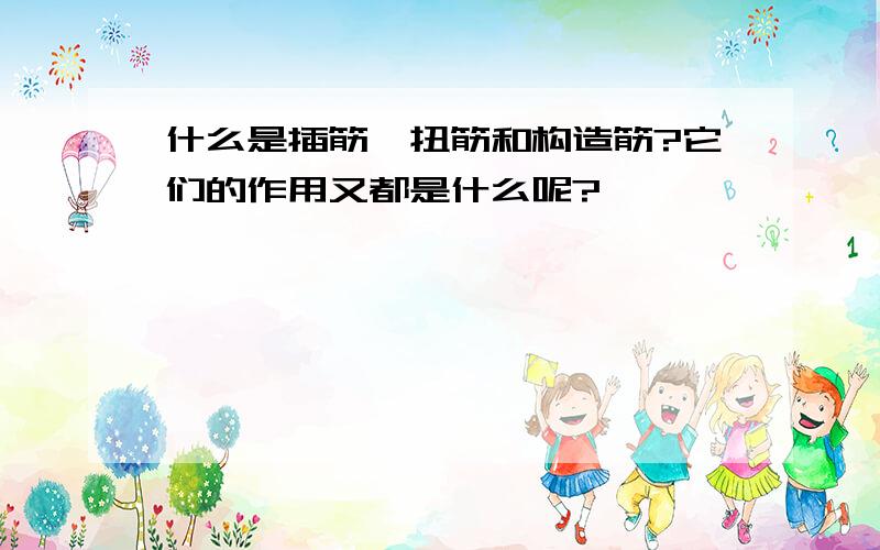 什么是插筋、扭筋和构造筋?它们的作用又都是什么呢?