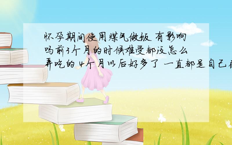 怀孕期间使用煤气做饭 有影响吗前3个月的时候难受都没怎么弄吃的 4个月以后好多了 一直都是自己在做 都是用的煤气 用煤气做饭