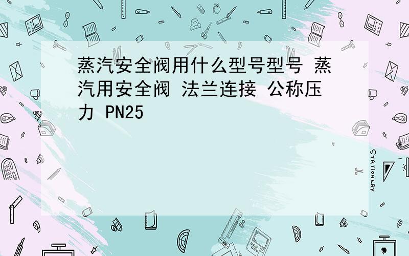 蒸汽安全阀用什么型号型号 蒸汽用安全阀 法兰连接 公称压力 PN25