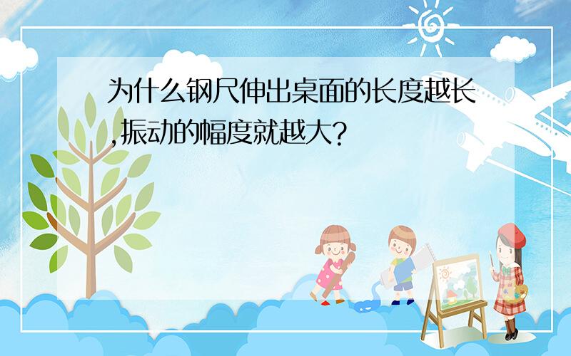 为什么钢尺伸出桌面的长度越长,振动的幅度就越大?