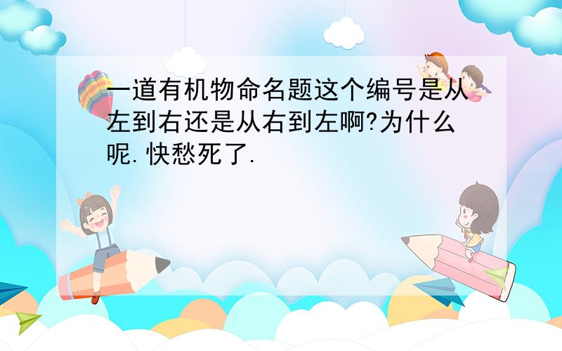 一道有机物命名题这个编号是从左到右还是从右到左啊?为什么呢.快愁死了.