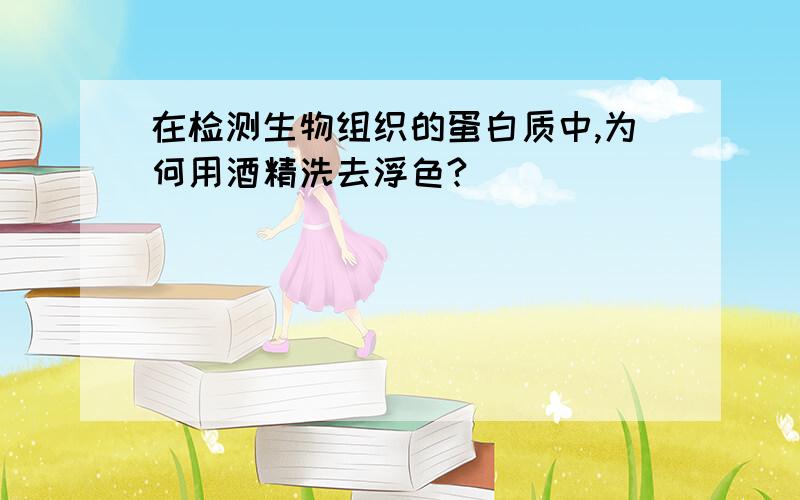 在检测生物组织的蛋白质中,为何用酒精洗去浮色?