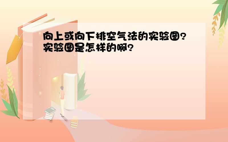 向上或向下排空气法的实验图?实验图是怎样的啊?