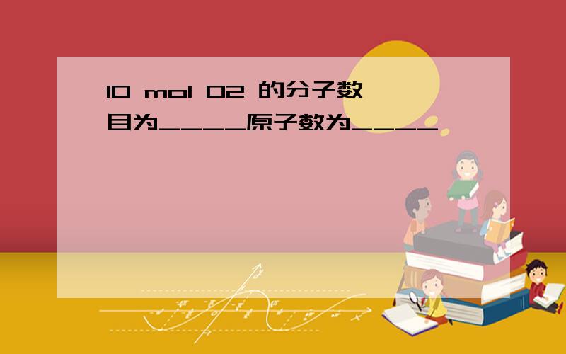 10 mol O2 的分子数目为____原子数为____