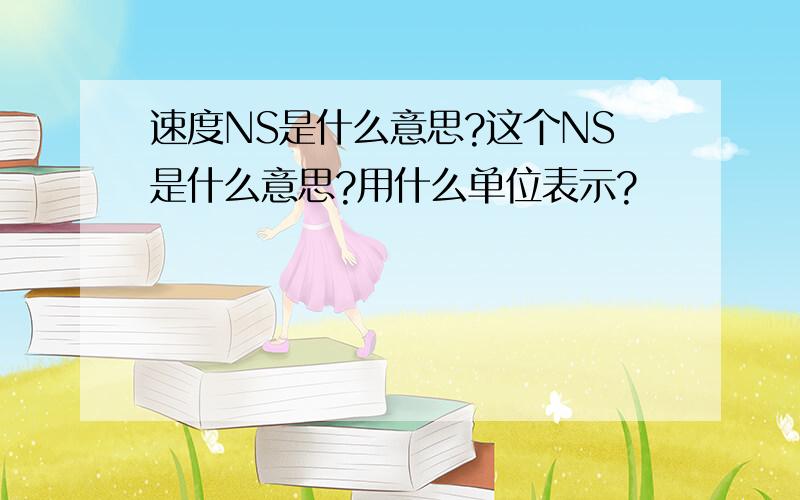 速度NS是什么意思?这个NS是什么意思?用什么单位表示?