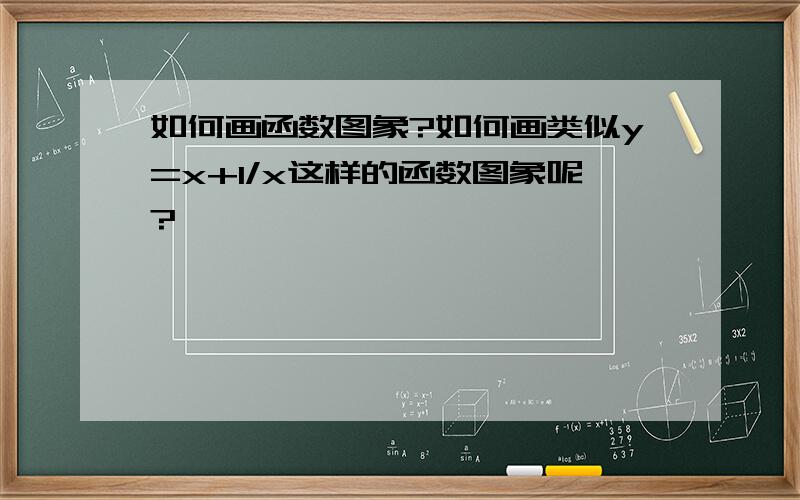 如何画函数图象?如何画类似y=x+1/x这样的函数图象呢?