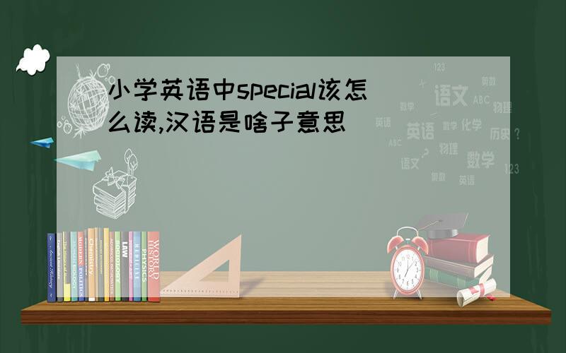 小学英语中special该怎么读,汉语是啥子意思