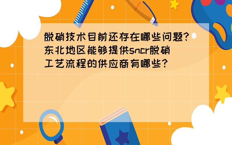 脱硝技术目前还存在哪些问题?东北地区能够提供sncr脱硝工艺流程的供应商有哪些?