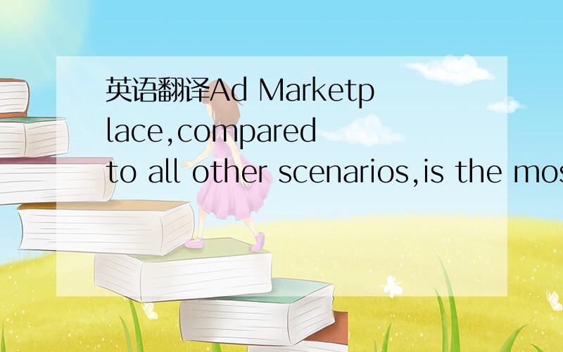 英语翻译Ad Marketplace,compared to all other scenarios,is the most disruptive.Significant change in back-end systems and consumer facing marketing enable new entrants to emerge across the value chain.In this scenario,consumers reject traditional