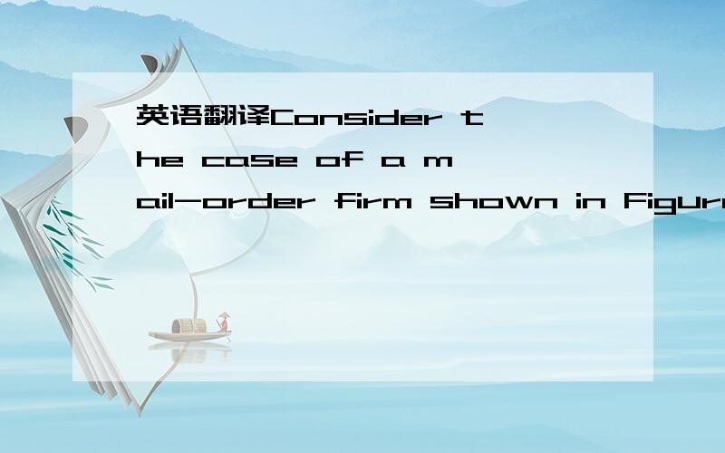 英语翻译Consider the case of a mail-order firm shown in Figure 5.16.On the left side,customer Sanchez sent a payment on his account.At the same time the clerk begins to process the payment,Sanchez calls a second clerk and places a new order.The f