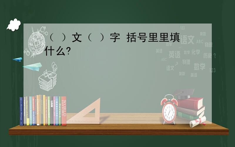 （ ）文（ ）字 括号里里填什么?