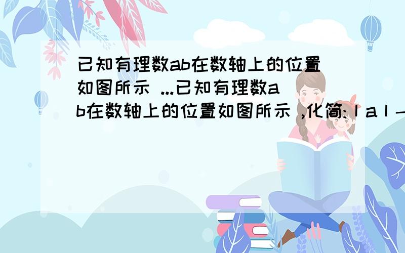 已知有理数ab在数轴上的位置如图所示 ...已知有理数ab在数轴上的位置如图所示 ,化简:丨a丨-a= 丨a丨+丨b丨= 丨b-a丨=