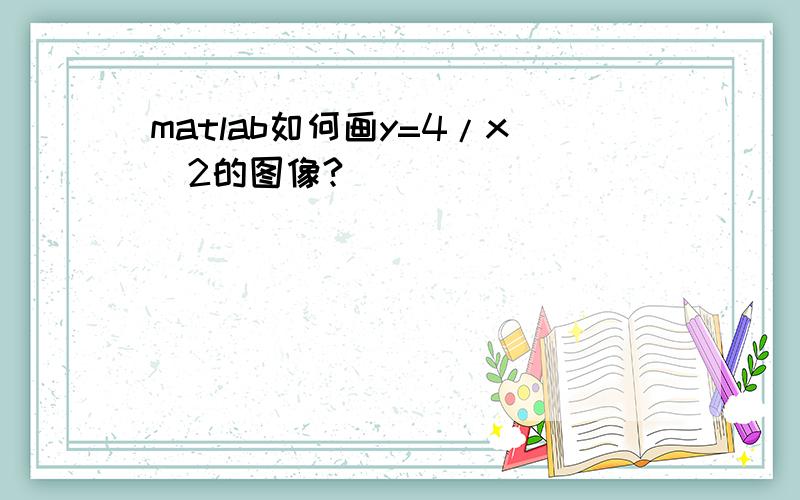 matlab如何画y=4/x^2的图像?