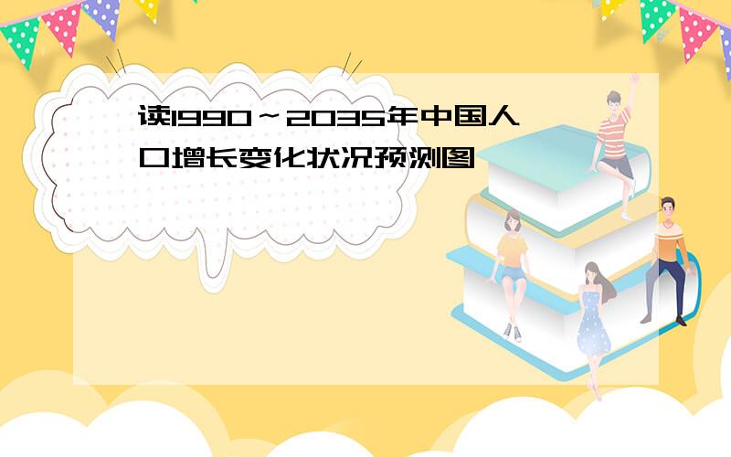 读1990～2035年中国人口增长变化状况预测图