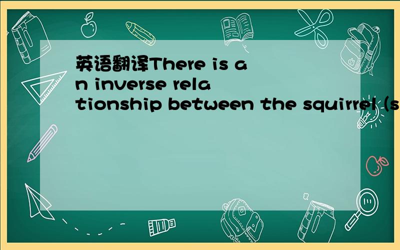 英语翻译There is an inverse relationship between the squirrel (s) and the fox (f) population in a certain wooded area.The points (s,f) represens the number of squirrels and foxes.If the point (200,100) correctly represents these two populations a