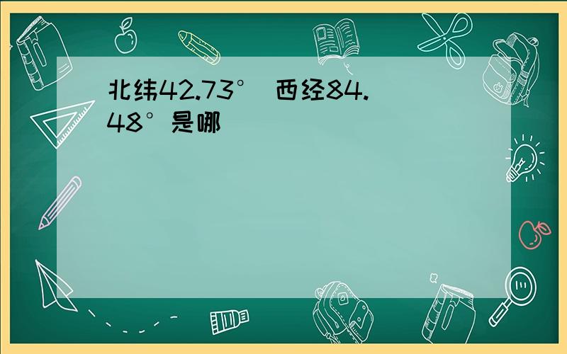 北纬42.73° 西经84.48°是哪