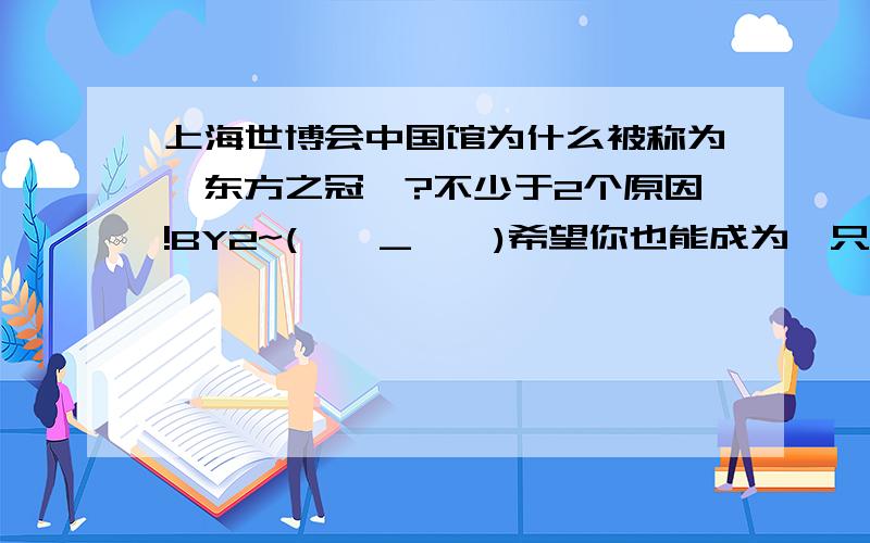 上海世博会中国馆为什么被称为