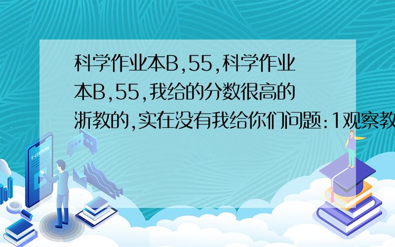 科学作业本B,55,科学作业本B,55,我给的分数很高的浙教的,实在没有我给你们问题:1观察教材等高线图,写出地形部位的等高线形态.：山顶：鞍部：山谷：山脊：峭壁：.2喜马拉雅山的地形类型