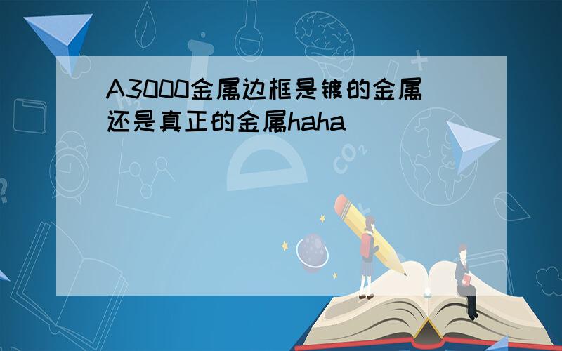 A3000金属边框是镀的金属还是真正的金属haha