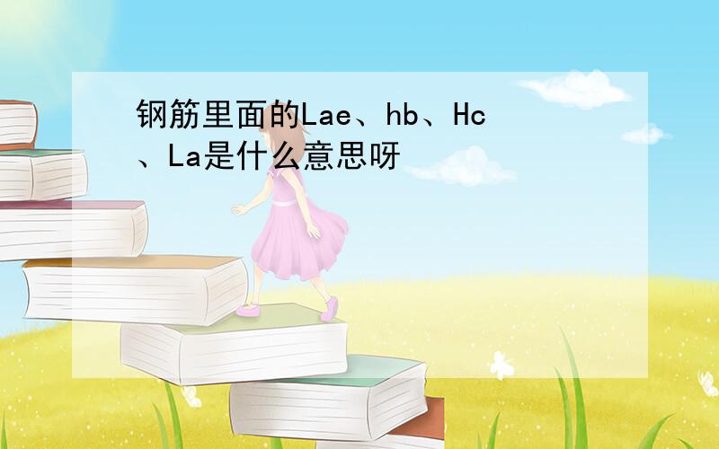 钢筋里面的Lae、hb、Hc、La是什么意思呀