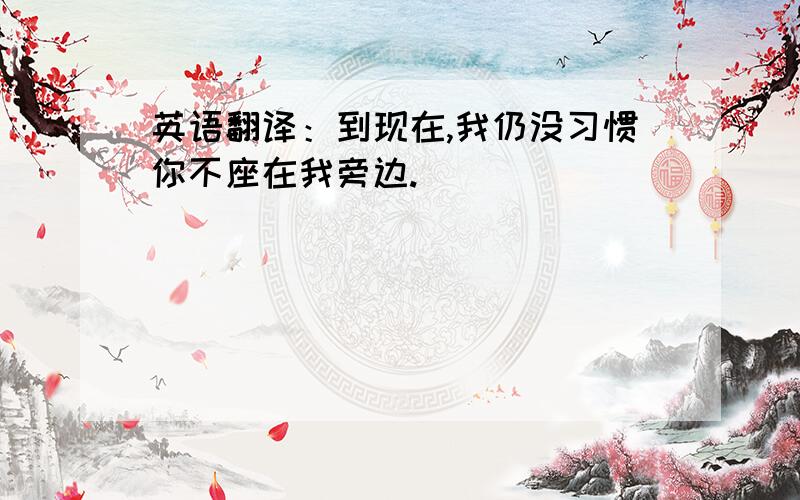 英语翻译：到现在,我仍没习惯你不座在我旁边.