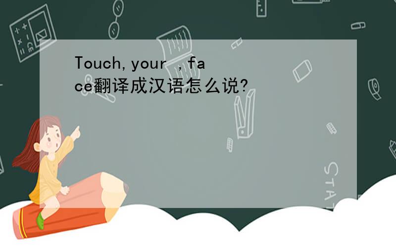 Touch,your ,face翻译成汉语怎么说?