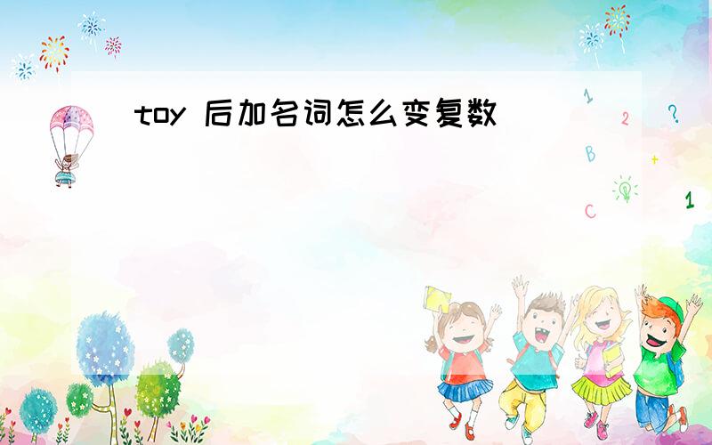 toy 后加名词怎么变复数