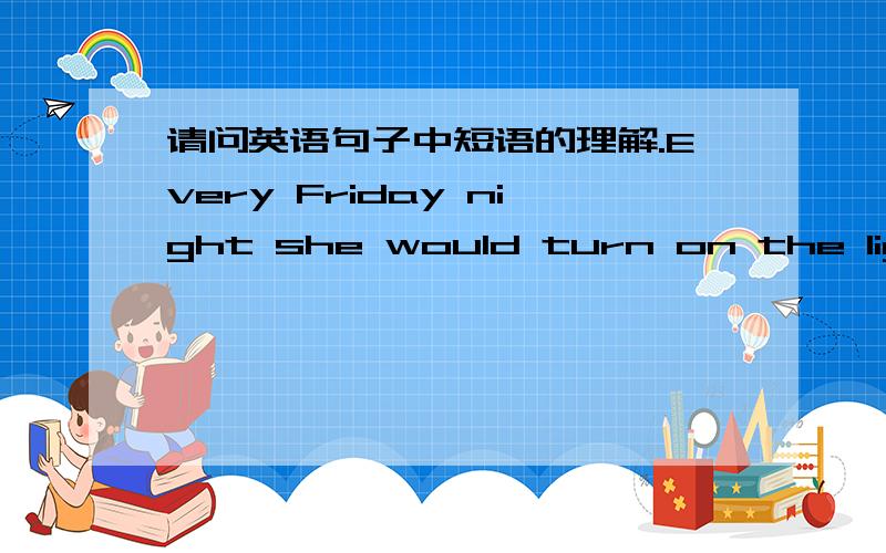 请问英语句子中短语的理解.Every Friday night she would turn on the lights in the nearby apartment of the Rosenthal family.在这个句子中,rosenthal family的理解,