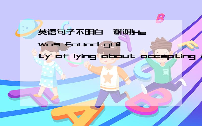 英语句子不明白,谢谢!He was found guilty of lying about accepting 250,000 dollars in gifts and renovations at his home from an oil executive.  renovations  在这是什么意思?整句怎么翻译?