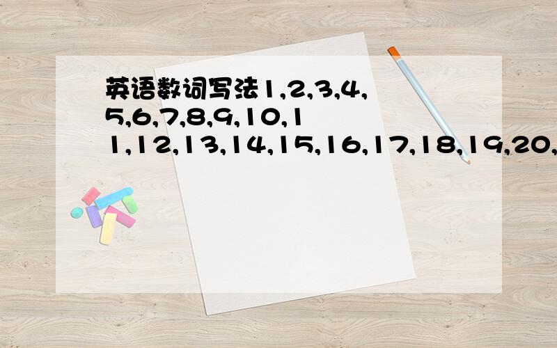 英语数词写法1,2,3,4,5,6,7,8,9,10,11,12,13,14,15,16,17,18,19,20,21,22,23,24,30,40,50,60,70,80,90 这些数字的英文写法(比如1:one)和这些数字(序数词(比如:1: