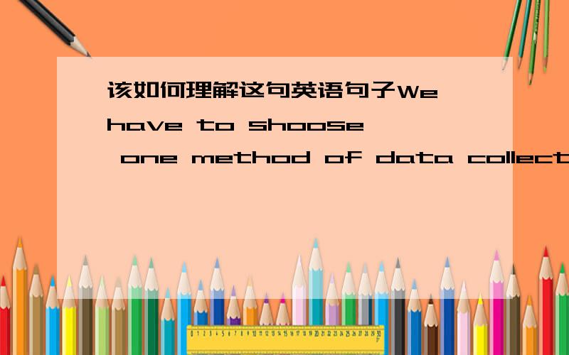 该如何理解这句英语句子We have to shoose one method of data collection, and 'carry out a small-scale study, making appropriate use of method chosen to gather data from at least five subjects.'1. making appropriate use of method 和making ap