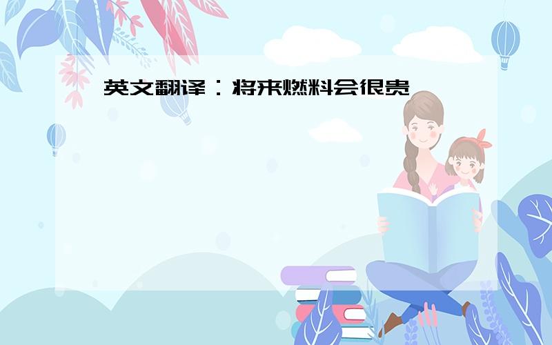 英文翻译：将来燃料会很贵