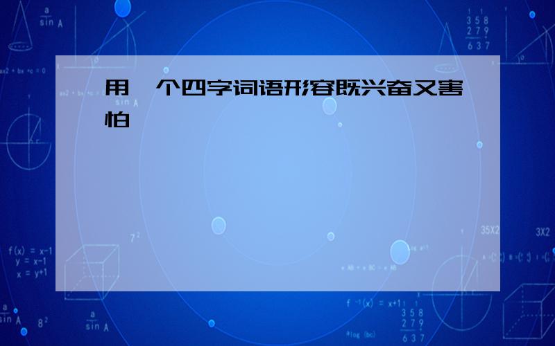 用一个四字词语形容既兴奋又害怕