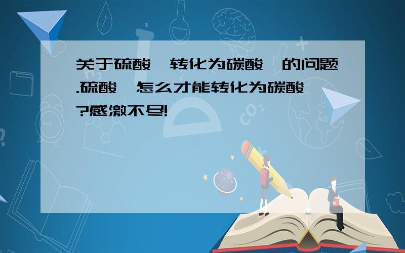 关于硫酸钡转化为碳酸钡的问题.硫酸钡怎么才能转化为碳酸钡?感激不尽!