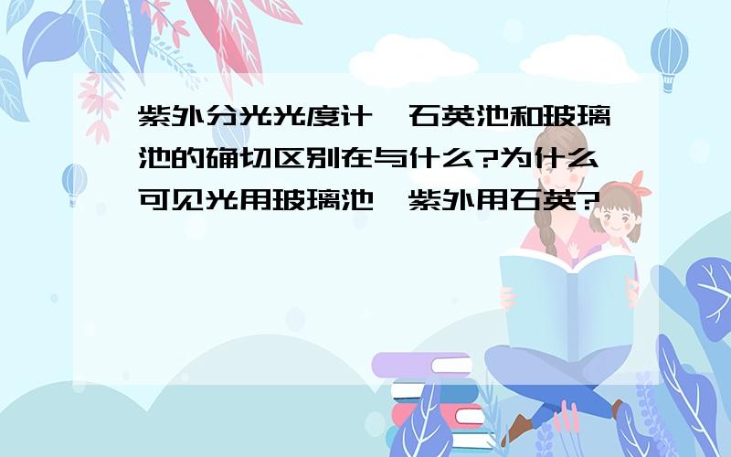 紫外分光光度计,石英池和玻璃池的确切区别在与什么?为什么可见光用玻璃池,紫外用石英?