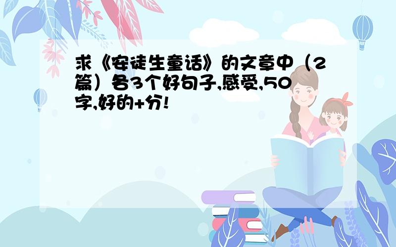 求《安徒生童话》的文章中（2篇）各3个好句子,感受,50字,好的+分!