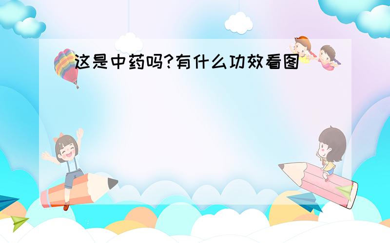 这是中药吗?有什么功效看图