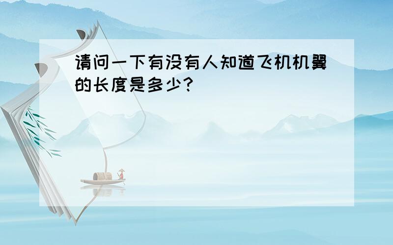 请问一下有没有人知道飞机机翼的长度是多少?