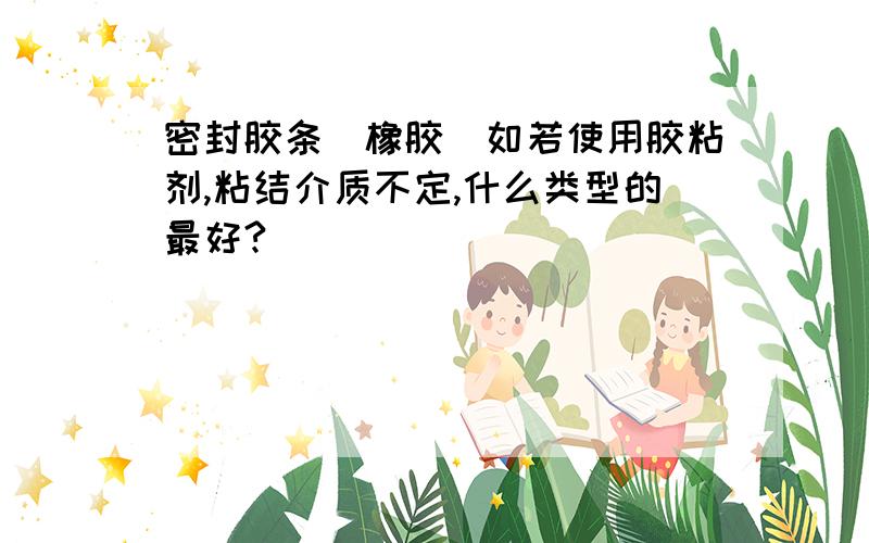 密封胶条（橡胶）如若使用胶粘剂,粘结介质不定,什么类型的最好?