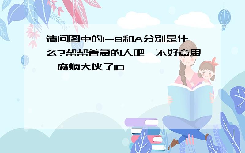 请问图中的1-8和A分别是什么?帮帮着急的人吧,不好意思,麻烦大伙了1D