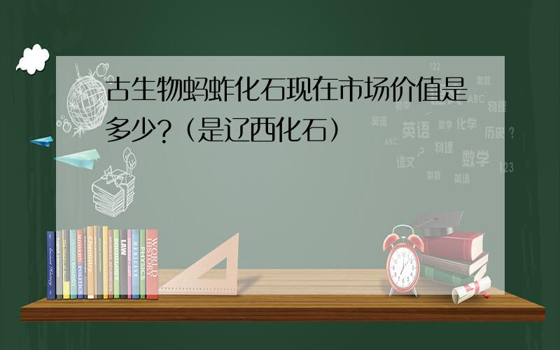 古生物蚂蚱化石现在市场价值是多少?（是辽西化石）