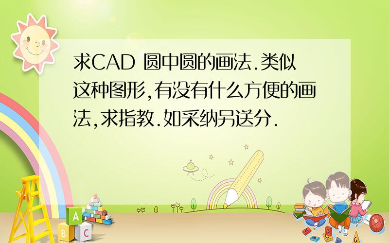 求CAD 圆中圆的画法.类似这种图形,有没有什么方便的画法,求指教.如采纳另送分.