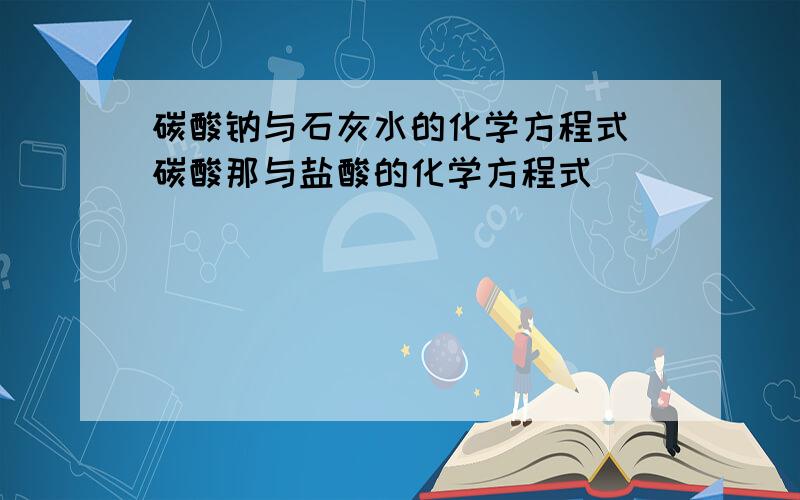 碳酸钠与石灰水的化学方程式 碳酸那与盐酸的化学方程式