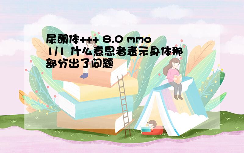 尿酮体+++ 8.0 mmo1/1 什么意思者表示身体那部分出了问题